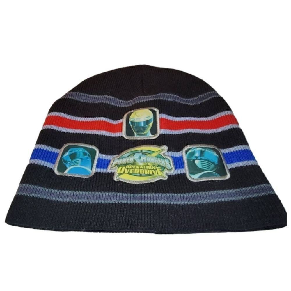 VTG RARE Power Rangers Mighty Morphin Beanie Hat Youth 90s Operation Overdrive